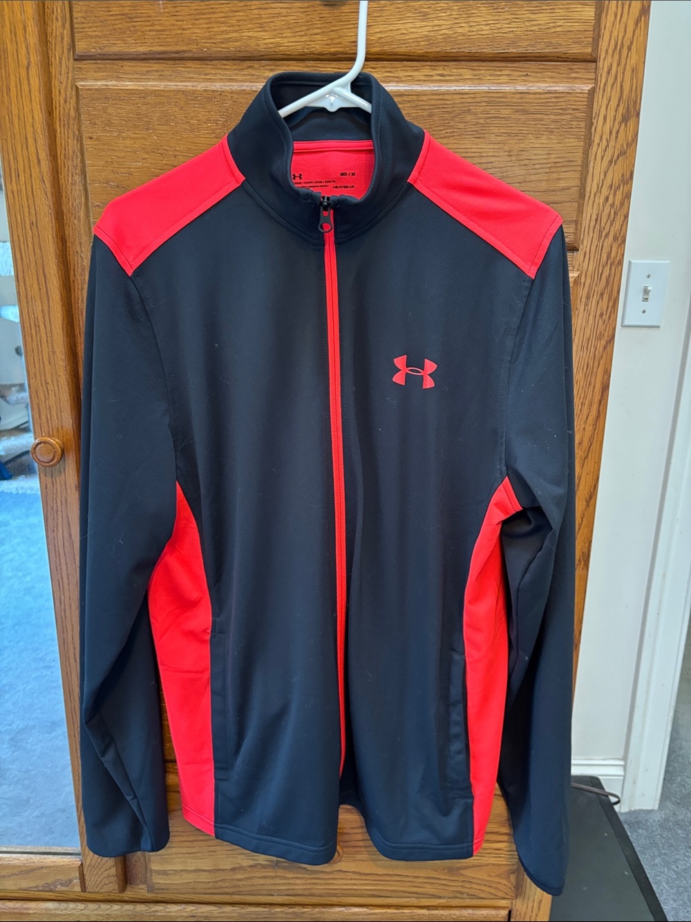 Under Armour Black & Red Men's Performance Full-Zip Jacket